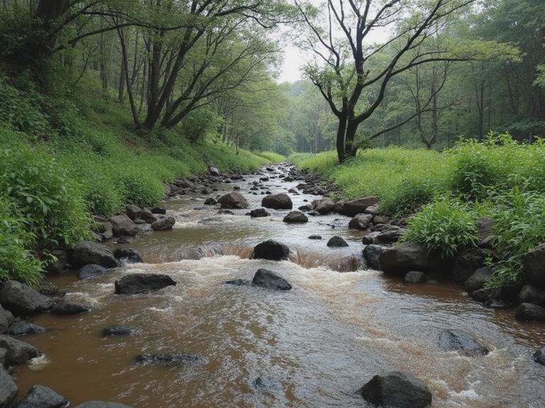 Stream near Bhivpuri during the monsoon