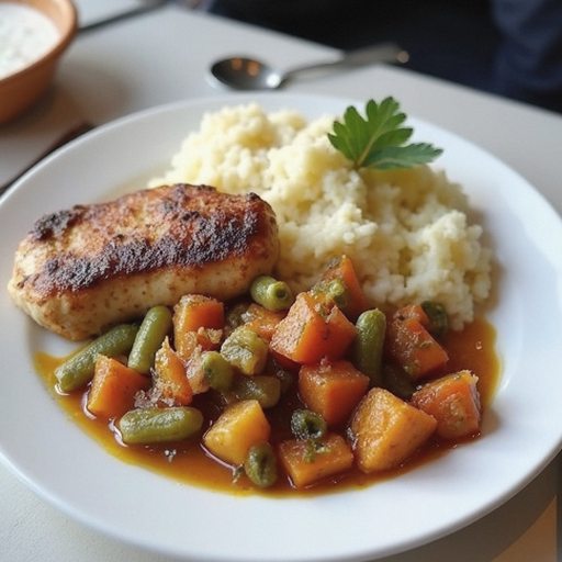 Grilled chicken steak
