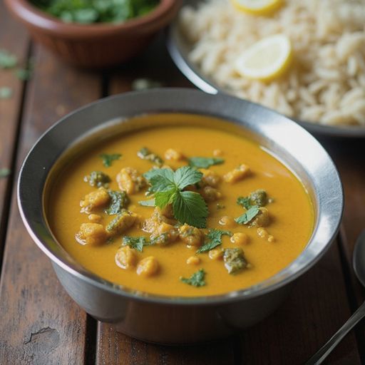 Dal tadka and rice